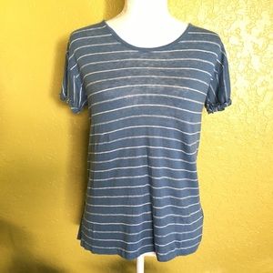 Two by Vince Camuto striped short sleeve top